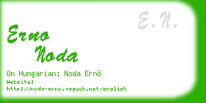 erno noda business card